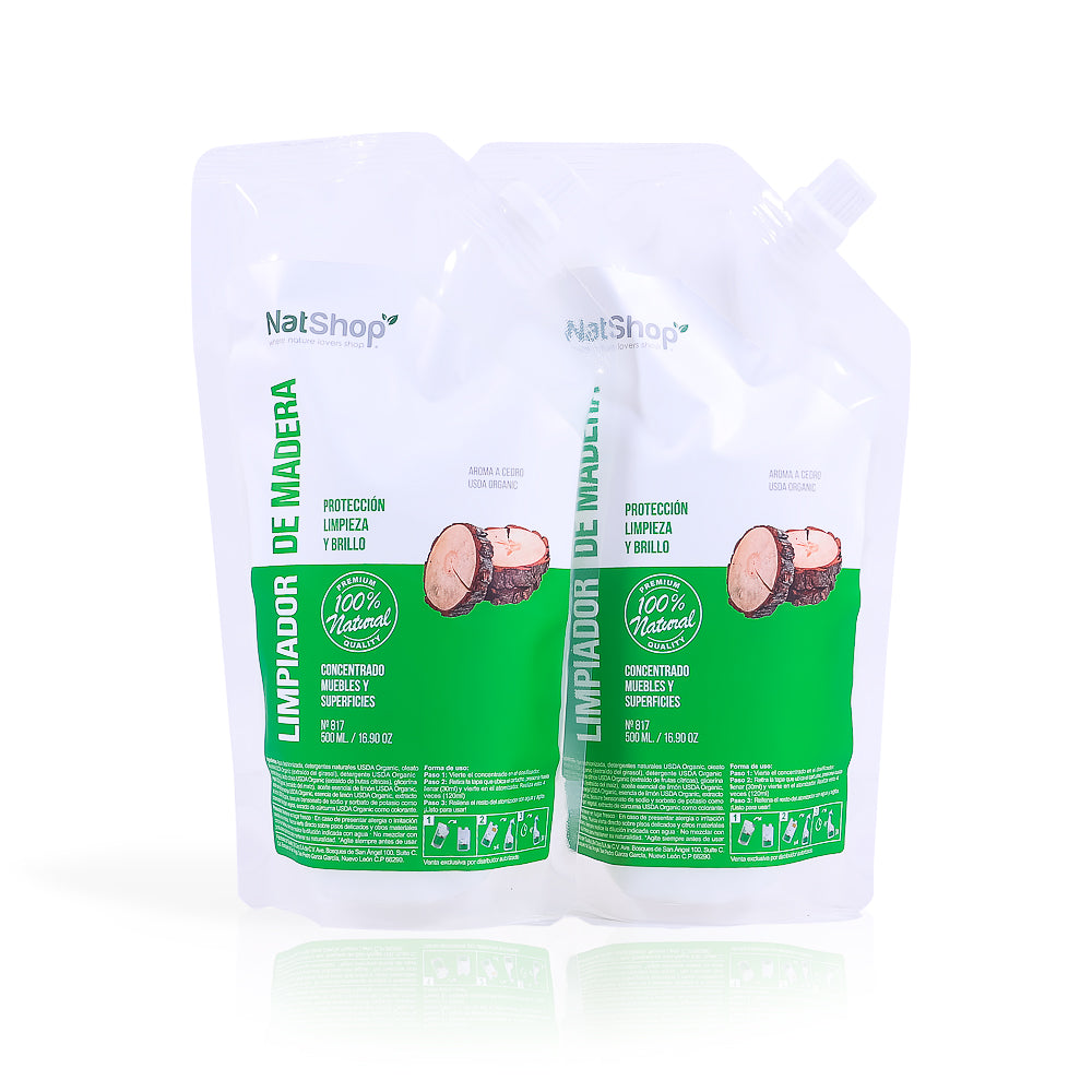 Kit 2 Limpiadores para Maderas concentrados