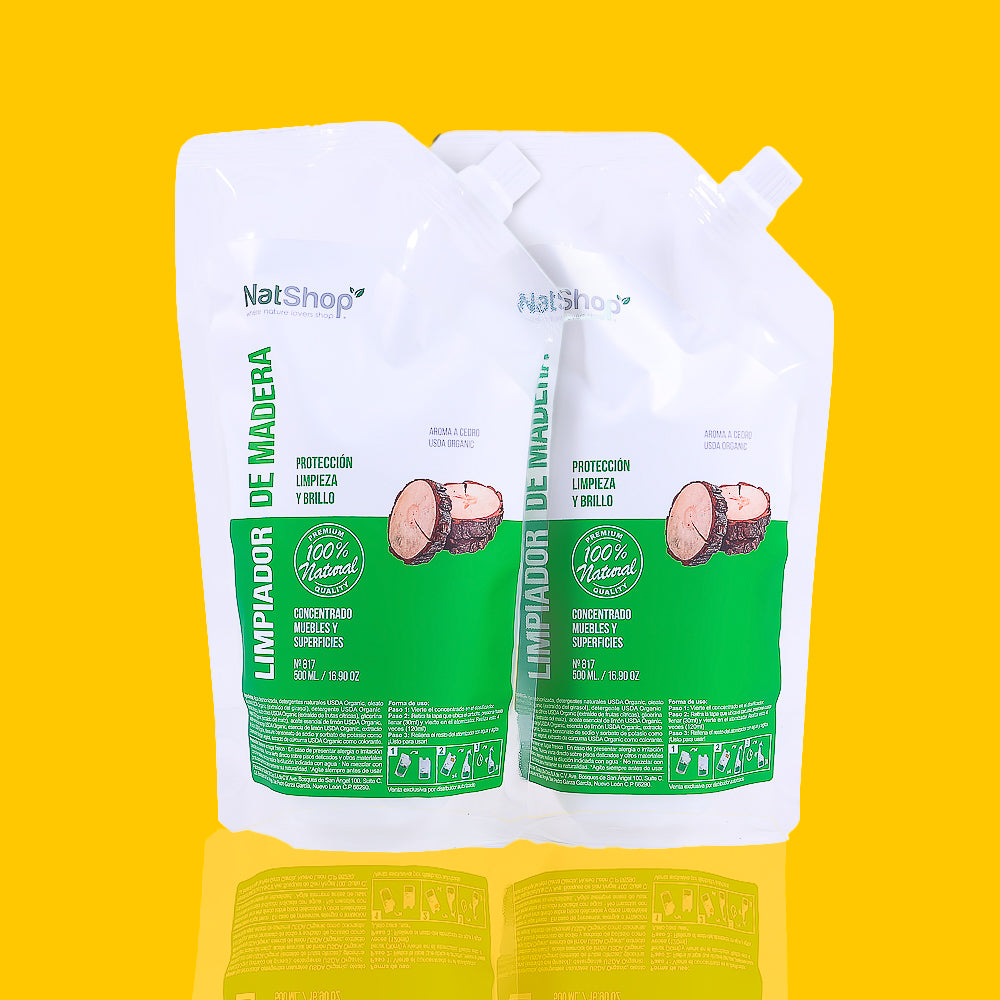 Kit 2 Limpiadores para Maderas concentrados