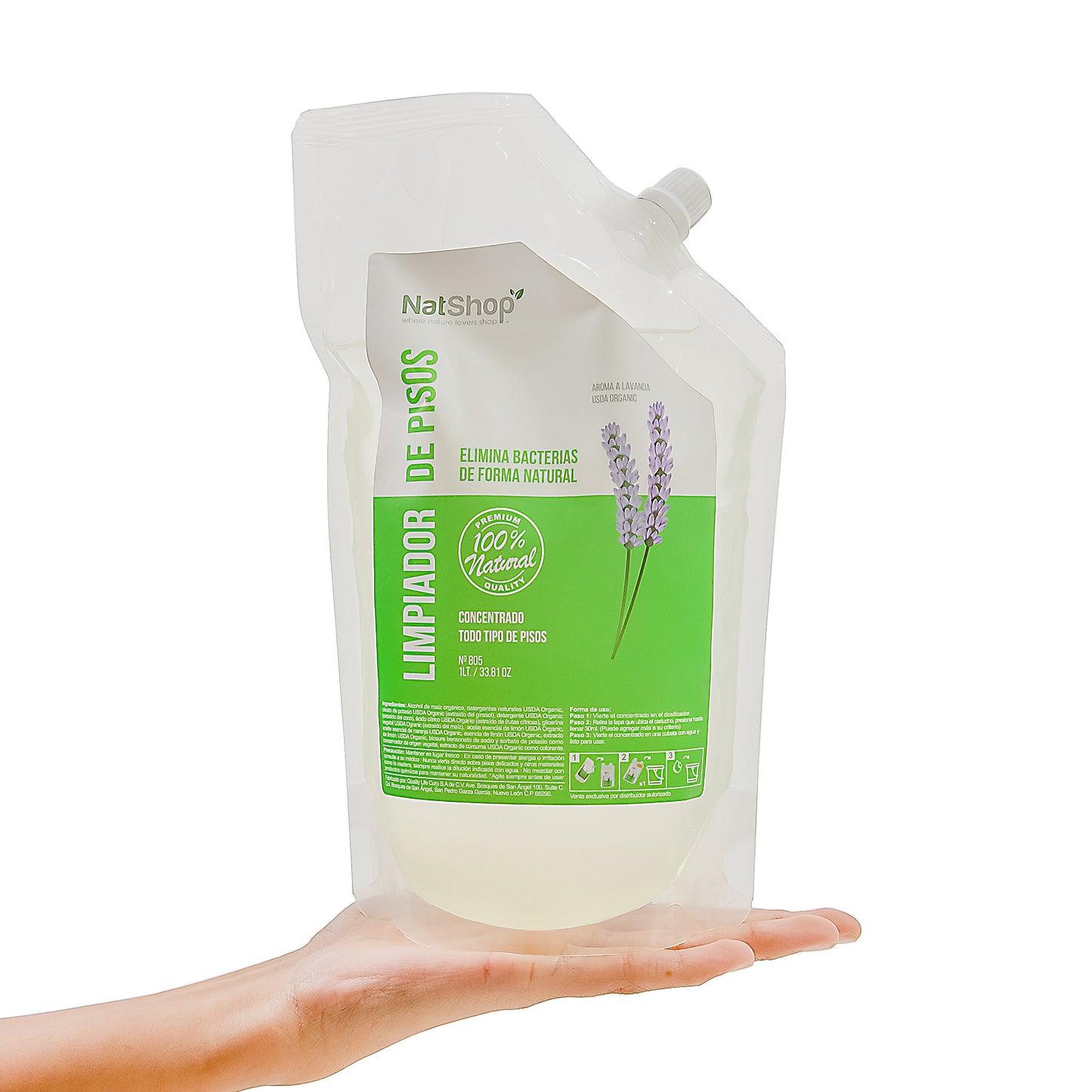 Limpiador de pisos concentrado - Lavanda Orgánica 1 litro