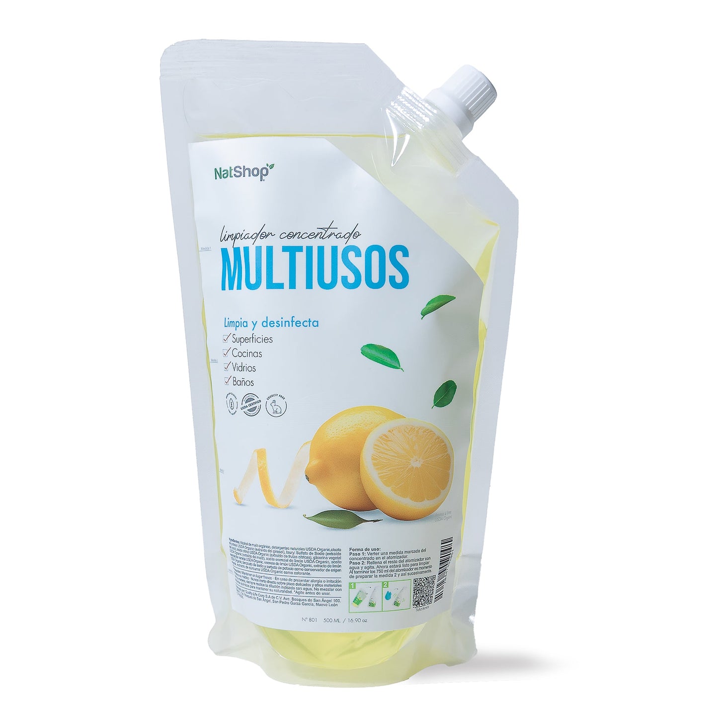 Multiusos concentrado - Lima Orgánica (Rinde 4.5 botellas tipo windex)