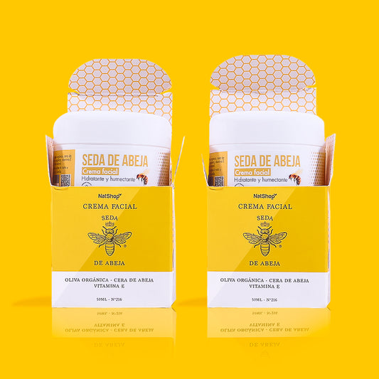 Kit 2 Sedas de Abeja - Crema facial natural